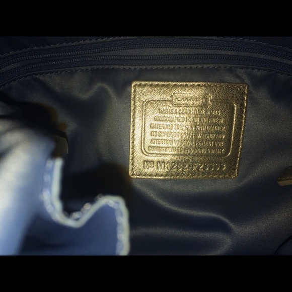 NWOT huge coach plaid hobo tote - Picture 7 of 8